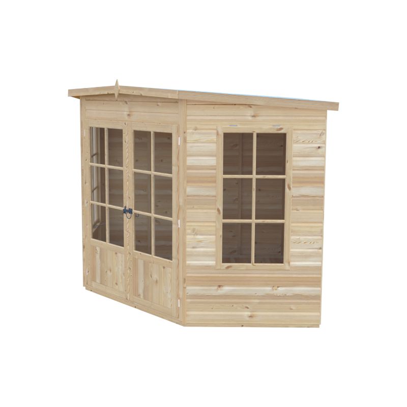 Shire Hampton with Side Shed 8x12 Summerhouse