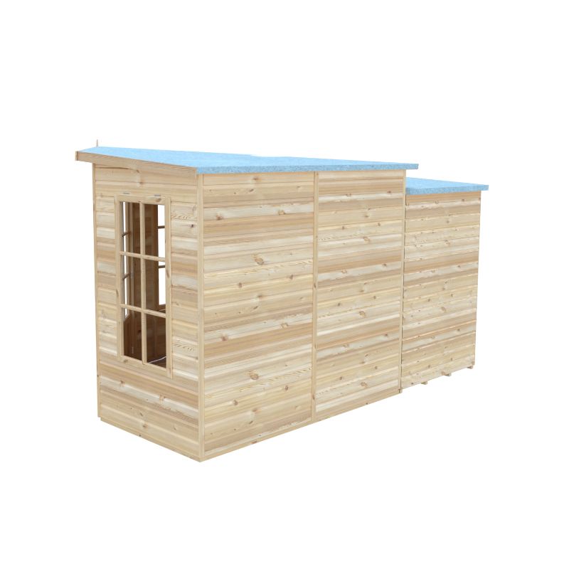 Shire Hampton with Side Shed 8x12 Summerhouse