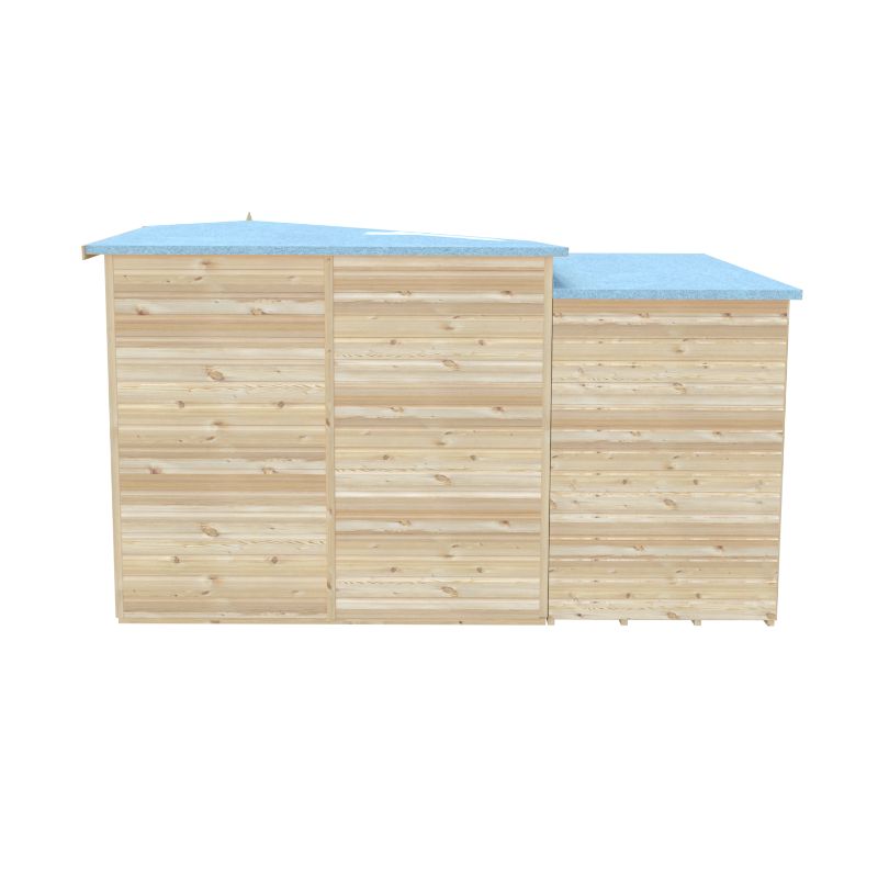 Shire Hampton with Side Shed 8x12 Summerhouse