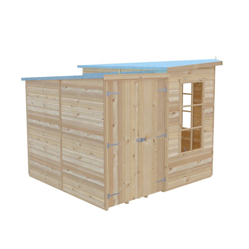 Shire Hampton with Side Shed 8x12 Summerhouse