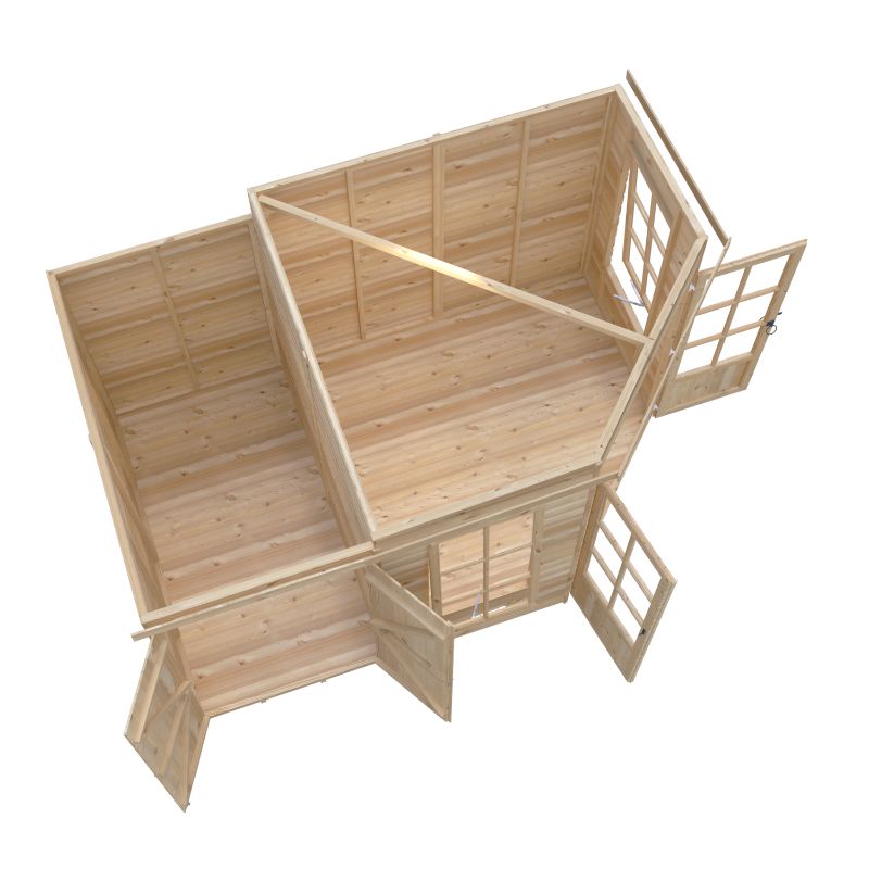Shire Hampton with Side Shed 8x12 Summerhouse