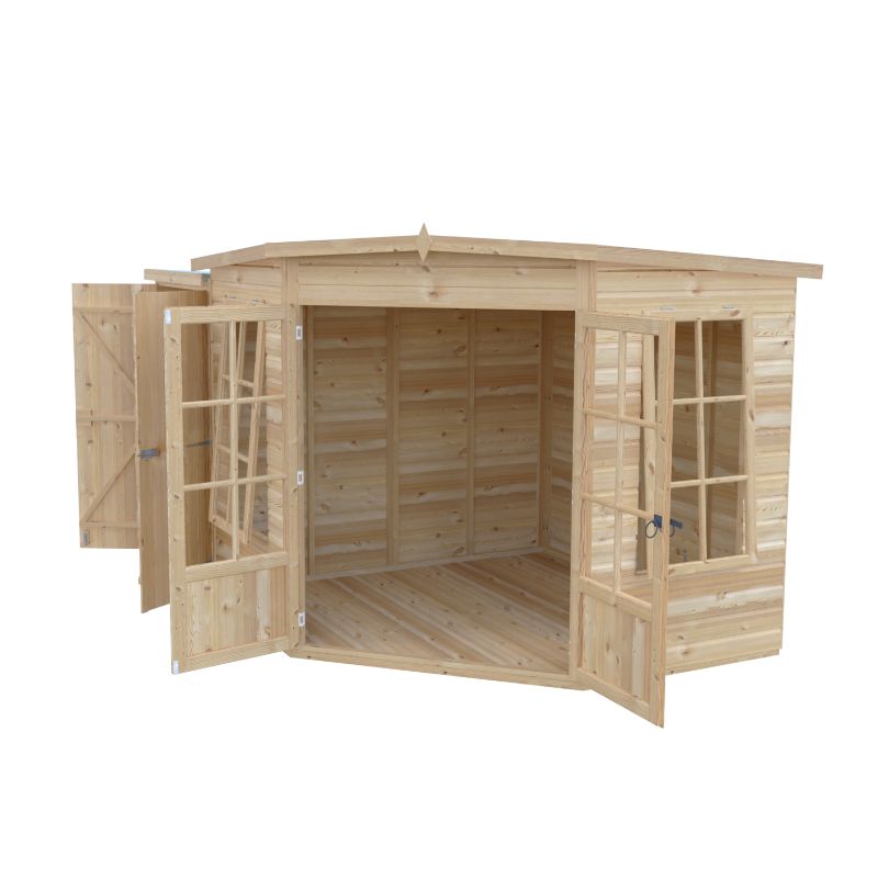 Shire Hampton with Side Shed 8x12 Summerhouse
