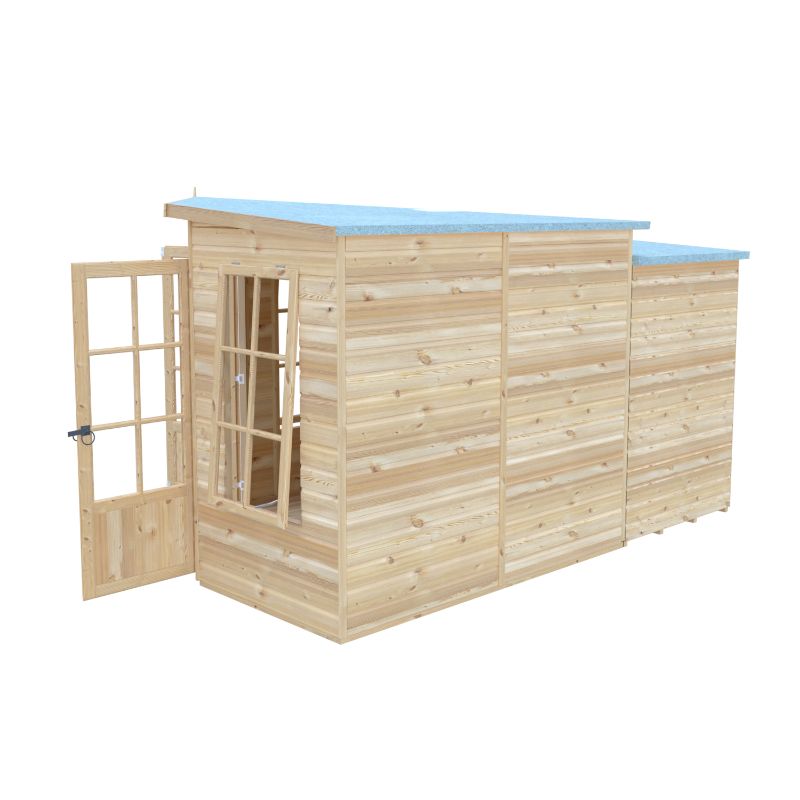 Shire Hampton with Side Shed 8x12 Summerhouse