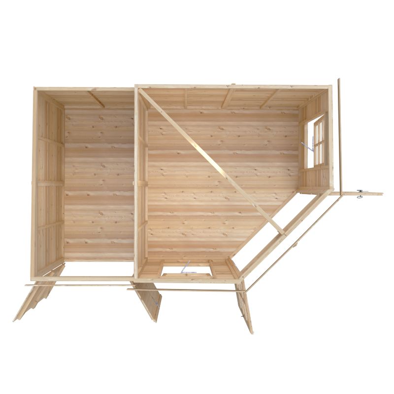 Shire Hampton with Side Shed 8x12 Summerhouse