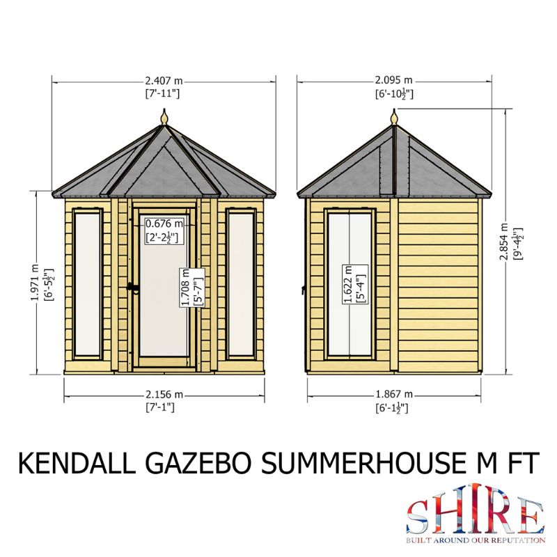 Shire Kendall 6x6 Summerhouse