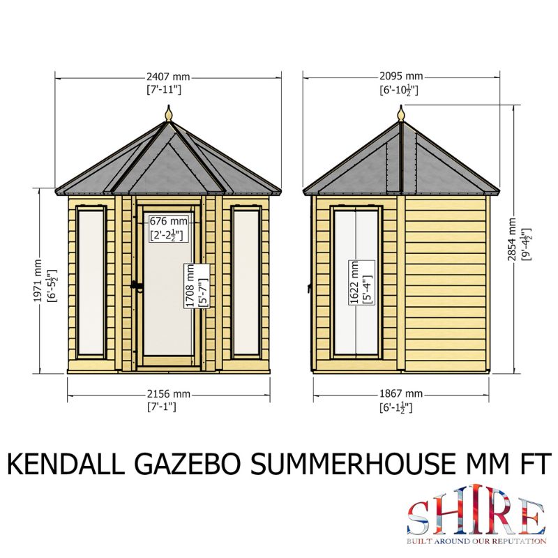 Shire Kendall 6x6 Summerhouse