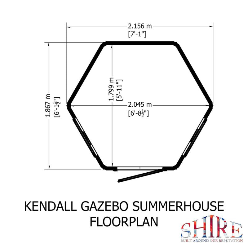 Shire Kendall 6x6 Summerhouse