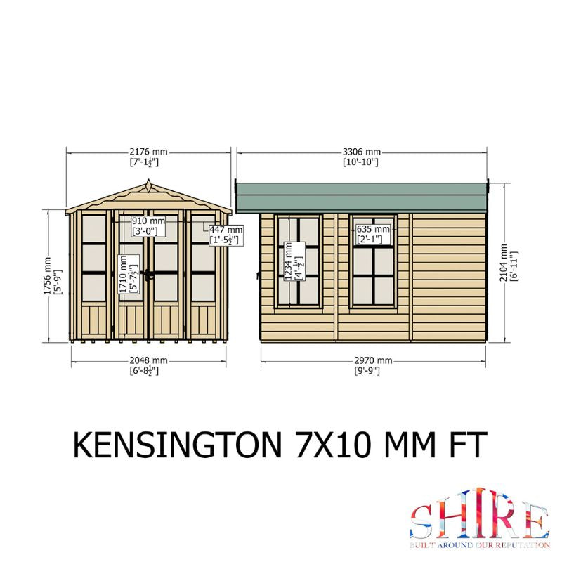 Shire Kensington 7x10 Summerhouse
