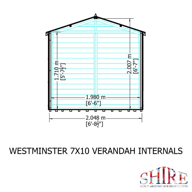 Shire Kensington and Verandah 7x12 Summerhouse