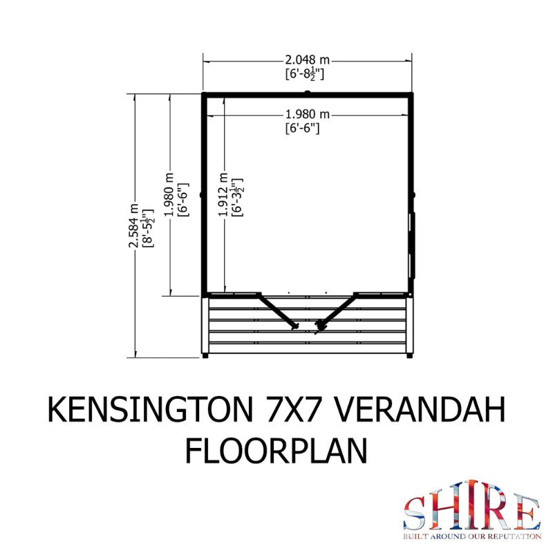 Shire Kensington and Verandah 7x10 Summerhouse