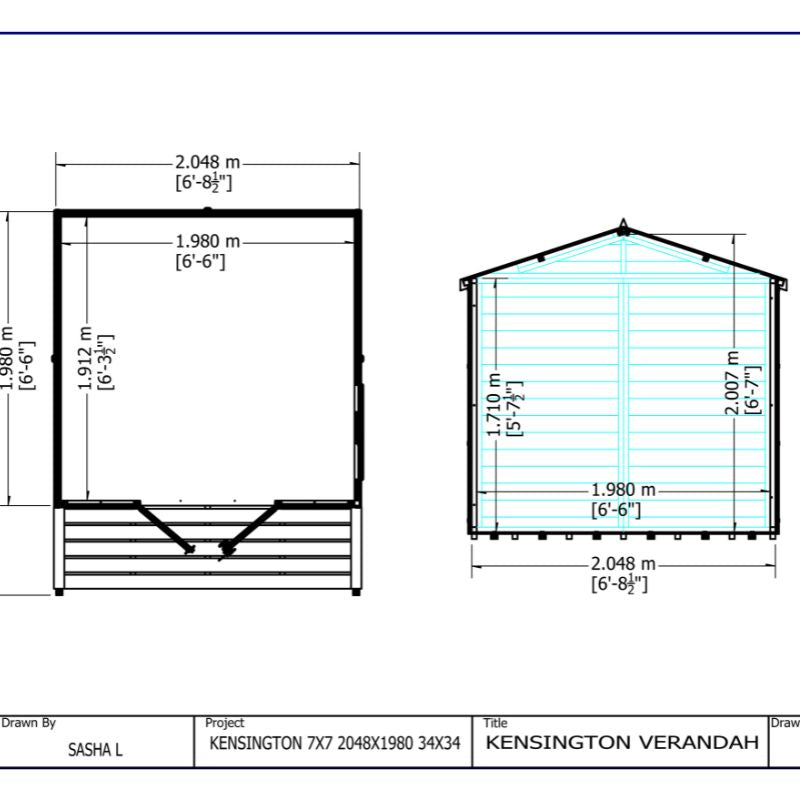 Shire Kensington and Verandah 7x10 Summerhouse