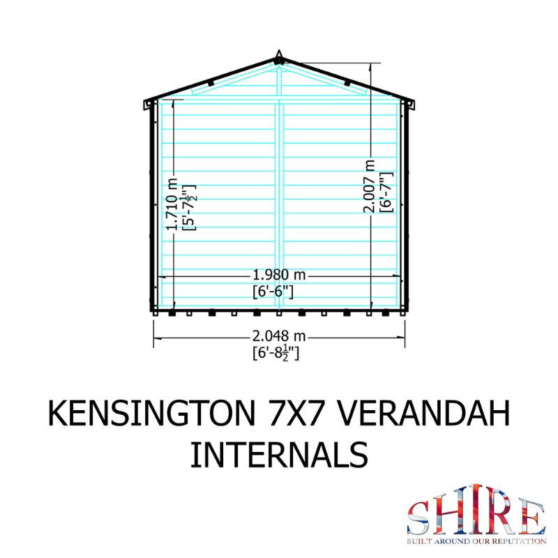Shire Kensington 7x7 Summerhouse
