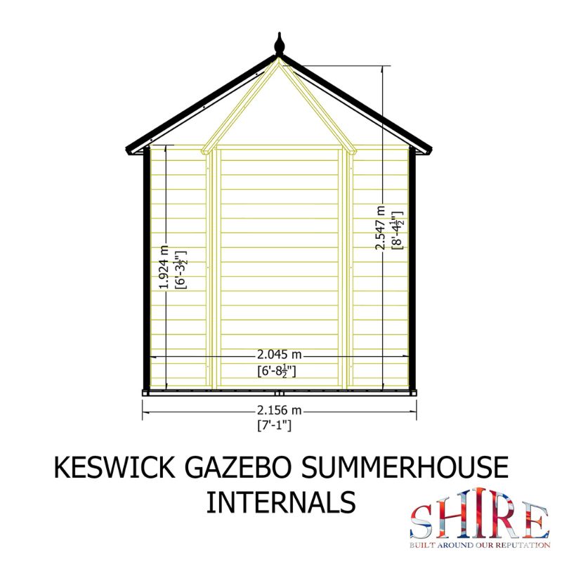 Shire Keswick 6x6 Summerhouse