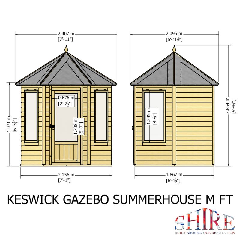 Shire Keswick 6x6 Summerhouse