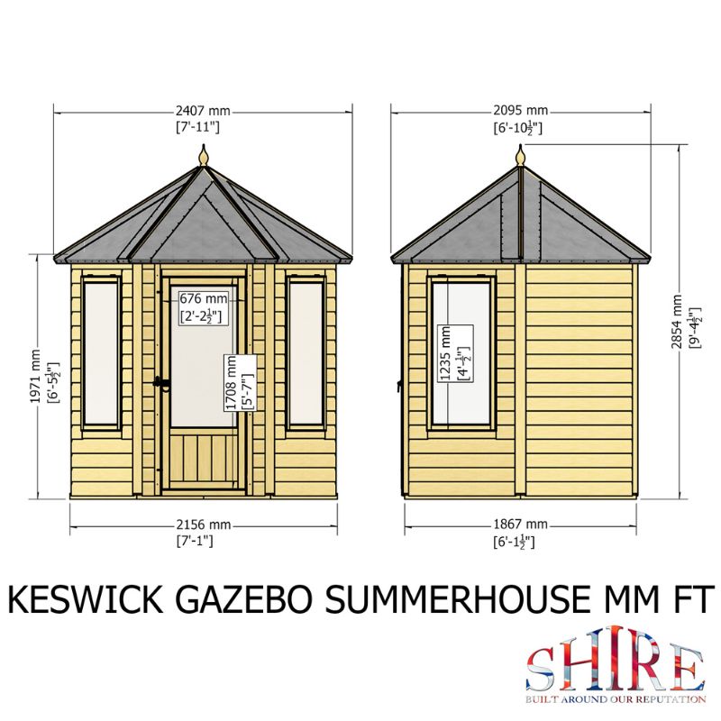 Shire Keswick 6x6 Summerhouse
