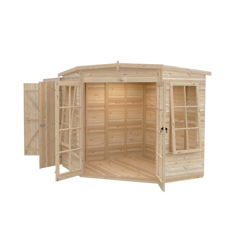 Shire Hampton with Side Shed 7x 11 Summerhouse
