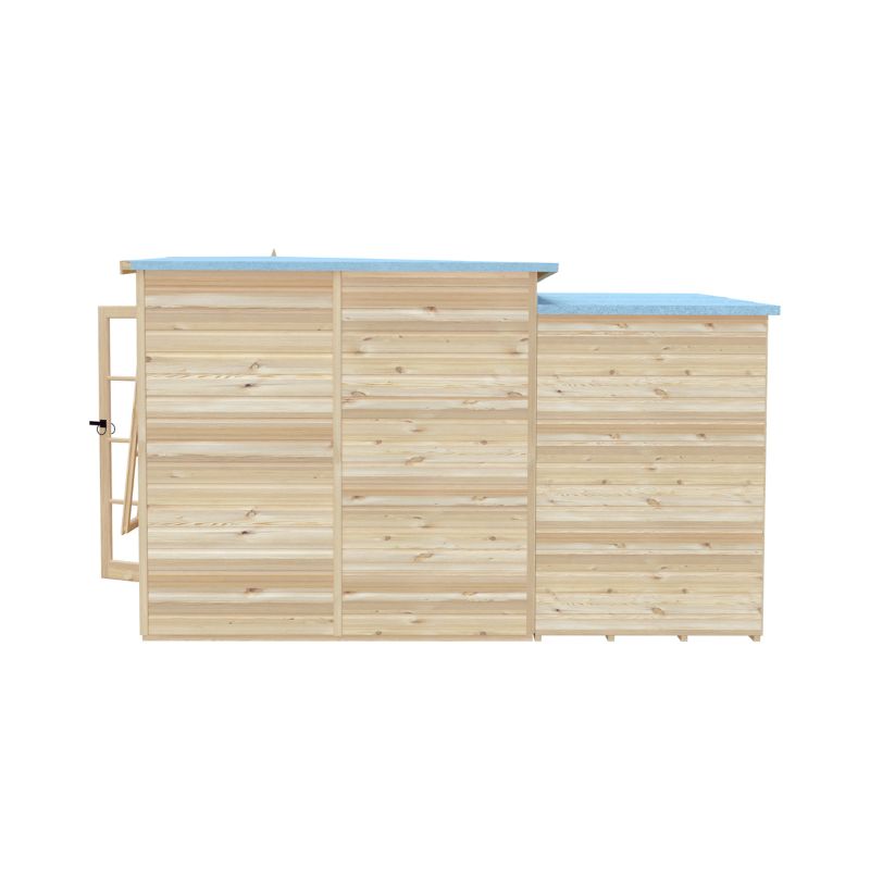 Shire Hampton with Side Shed 7x 11 Summerhouse