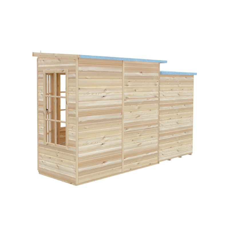 Shire Hampton with Side Shed 7x 11 Summerhouse