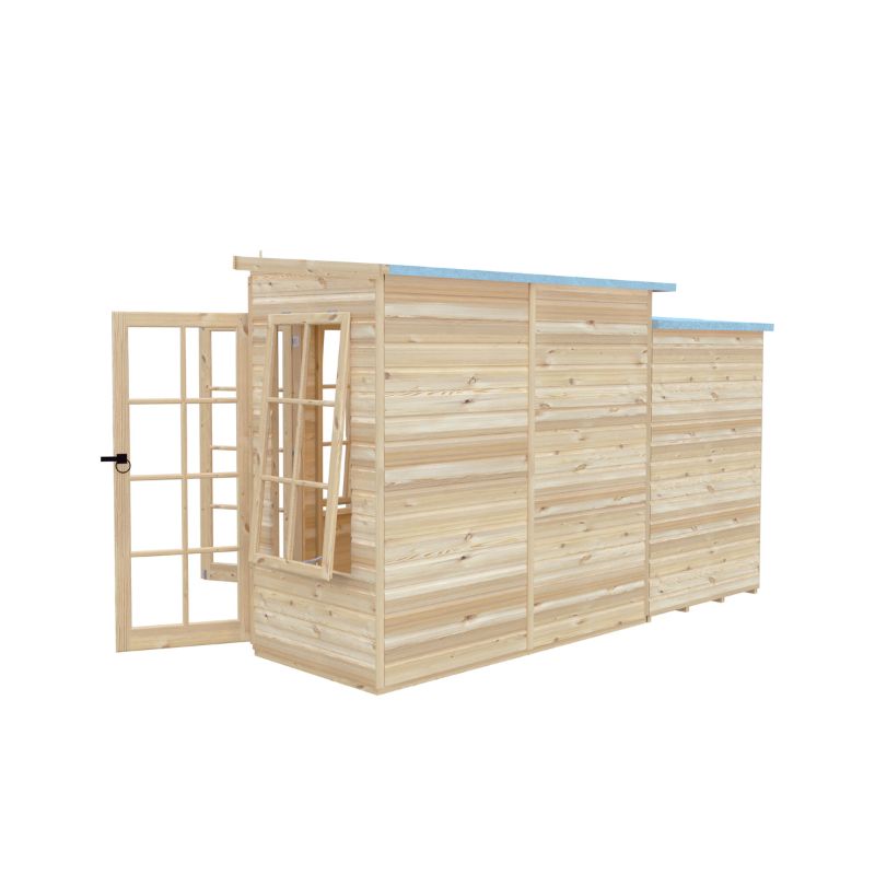 Shire Hampton with Side Shed 7x 11 Summerhouse