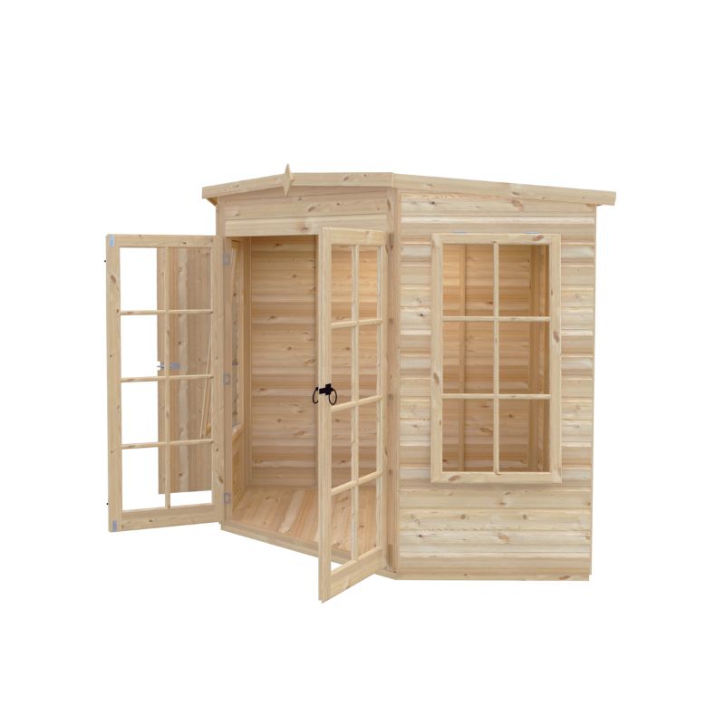 Shire Hampton with Side Shed 7x 11 Summerhouse