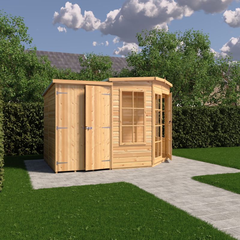 Shire Hampton with Side Shed 7x 11 Summerhouse