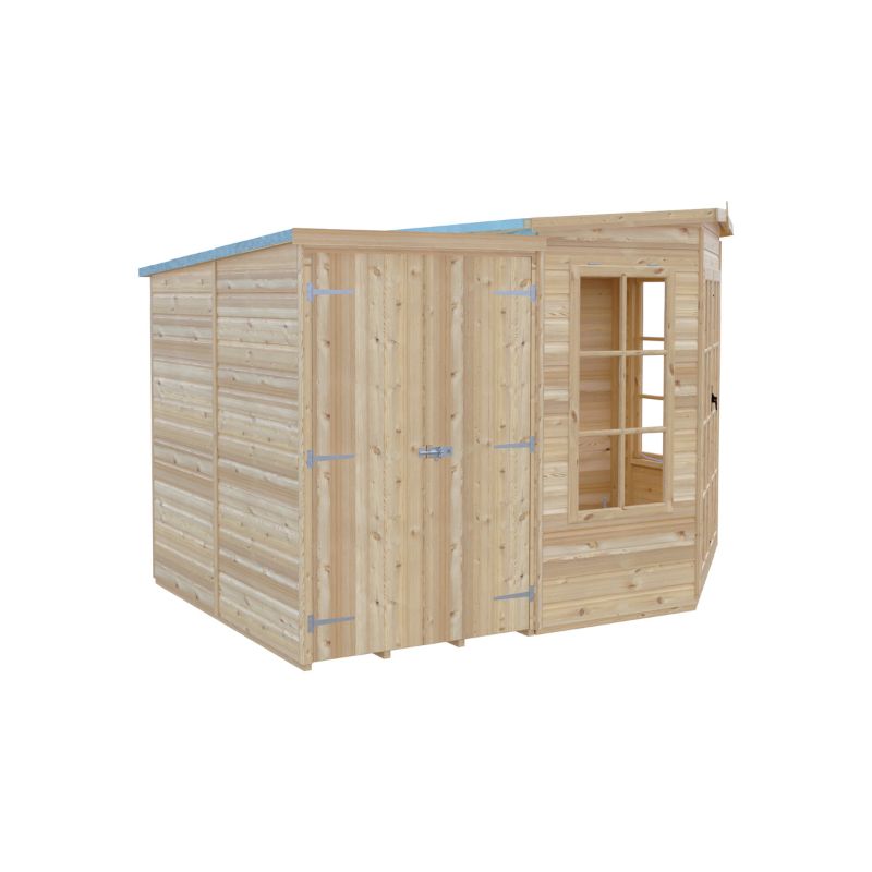 Shire Hampton with Side Shed 7x 11 Summerhouse