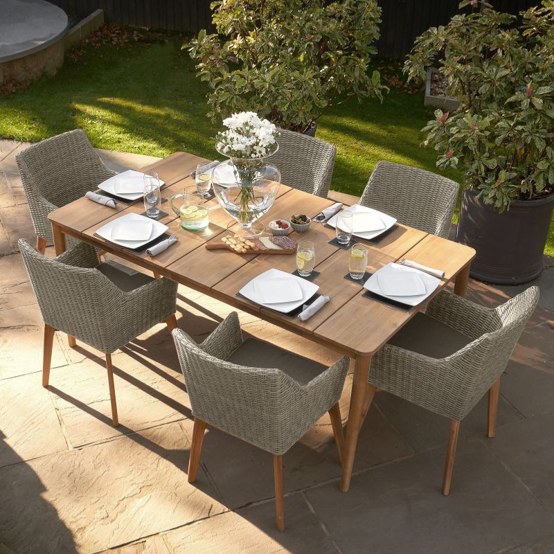 Larissa Light Kubu Grey Outdoor Dining Set