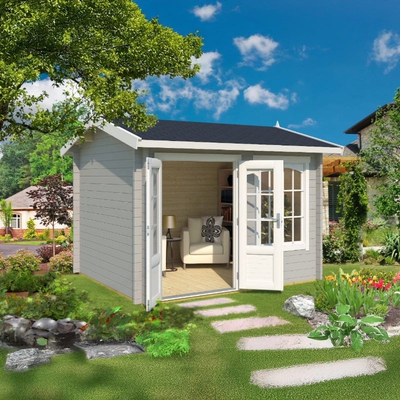 Lasita Alex Garden Log Cabin 9.8ft X 8.2ft 44mm