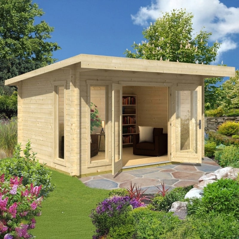 Lasita Barbados 3 Garden Log Cabin 10ft X 13ft 44mm