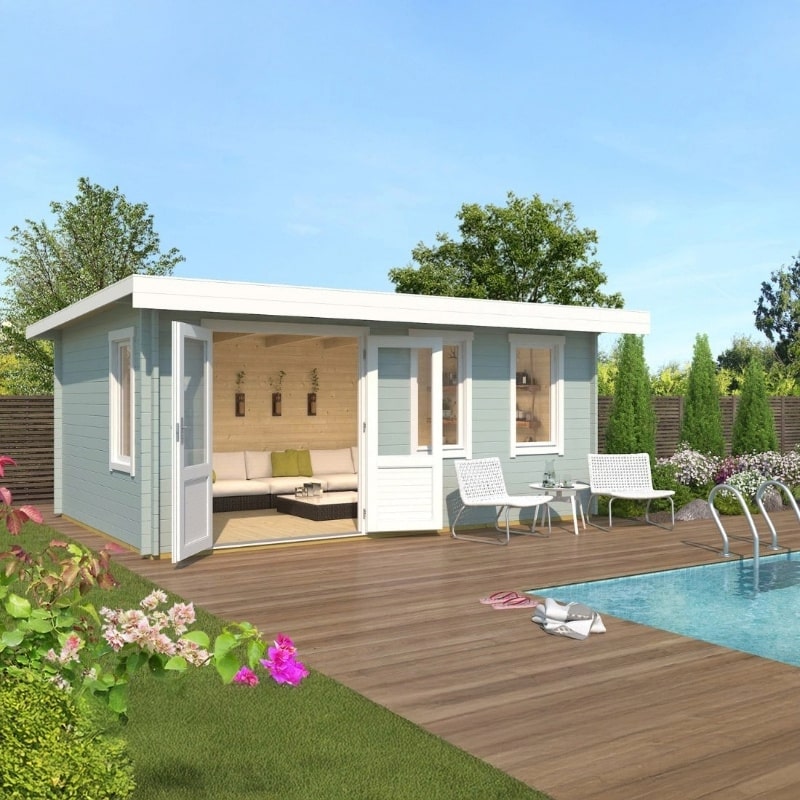 Lasita Baruda 53 Garden Log Cabin 16.7ft X 10.8ft 40mm thickness