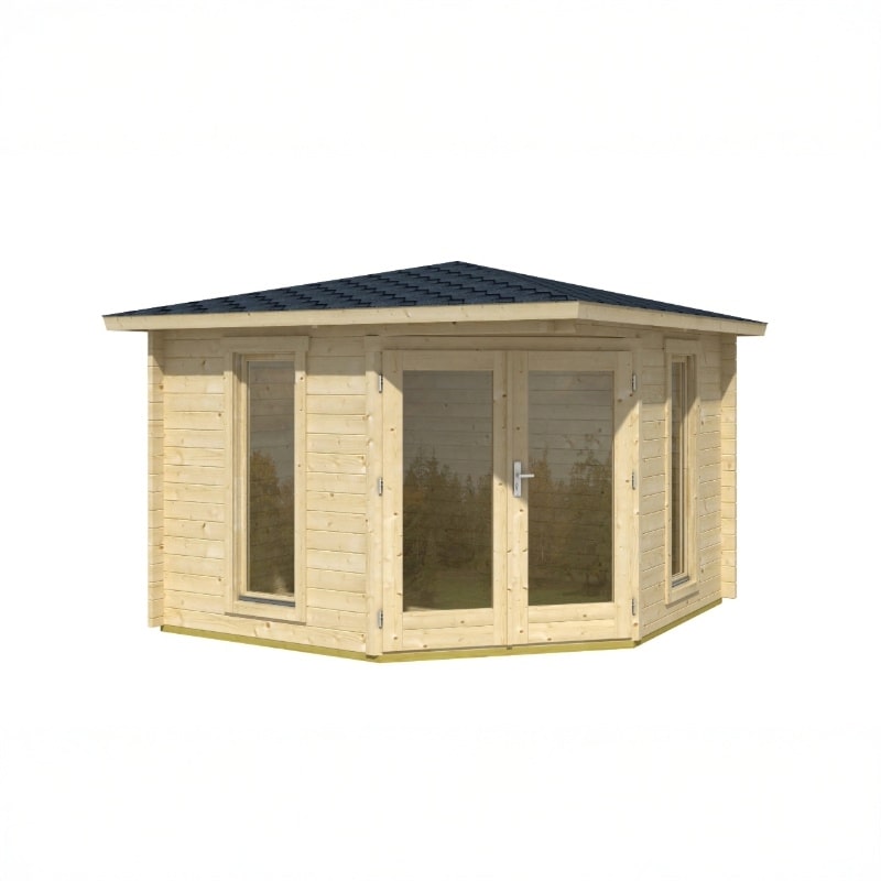 Lasita Edinburgh 1 Garden Log Cabin 9ft X 9ft 40mm