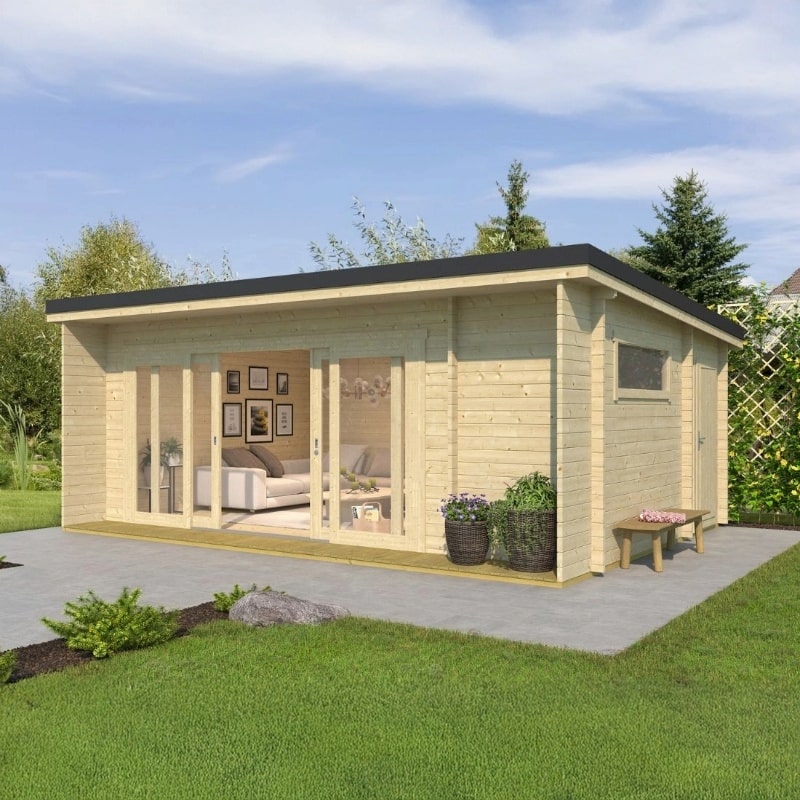 Lasita Java Garden Log Cabin 15ft X 23ft 44mm