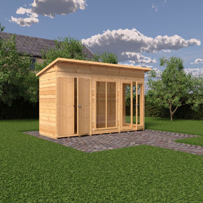 Shire Lela 12x4 including Storage Summerhouse
