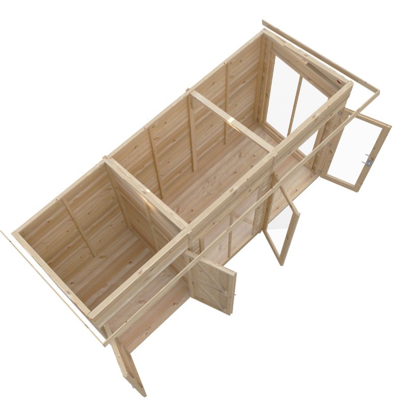 Shire Lela 12x4 including Storage Summerhouse