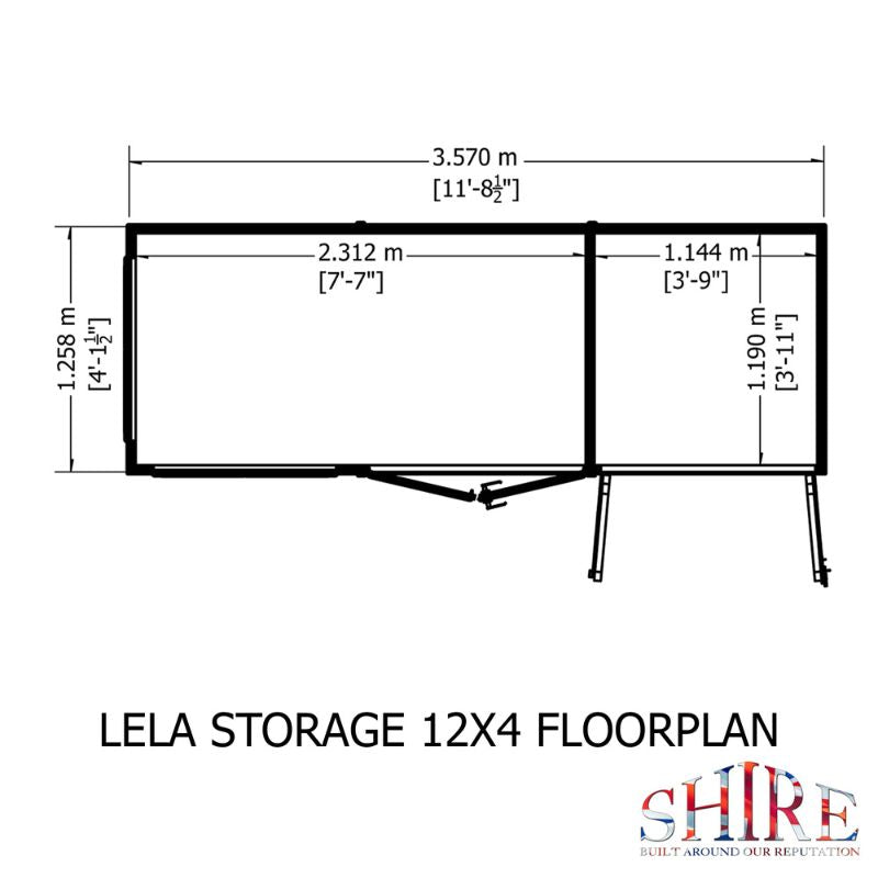 Shire Lela 12x4 Summerhouse