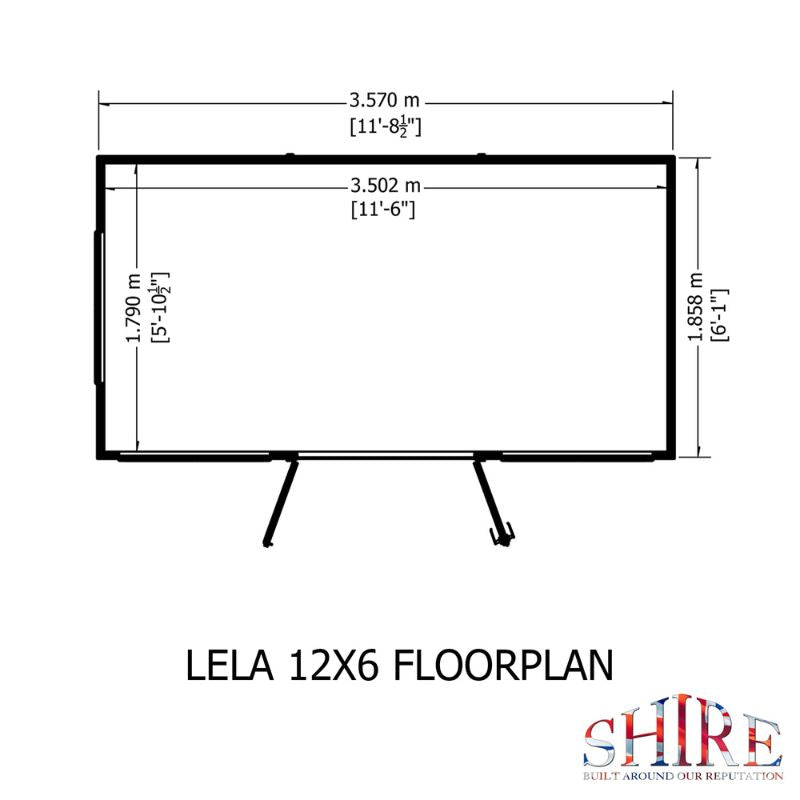 Shire Lela 12x6 Summerhouse