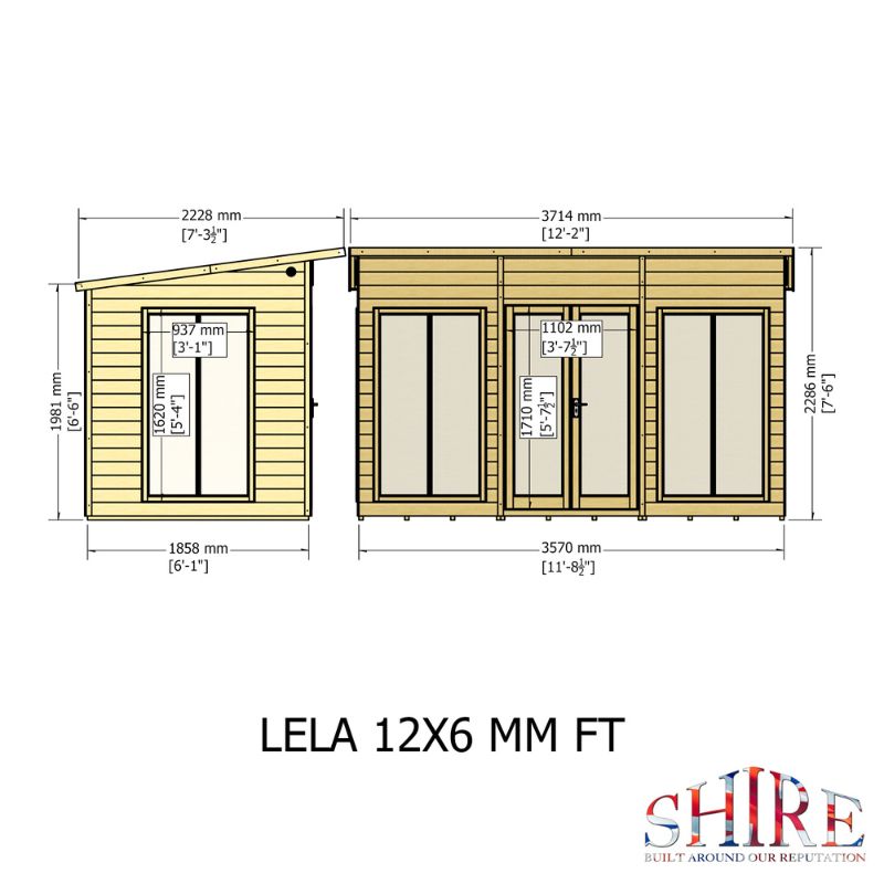 Shire Lela 12x6 Summerhouse