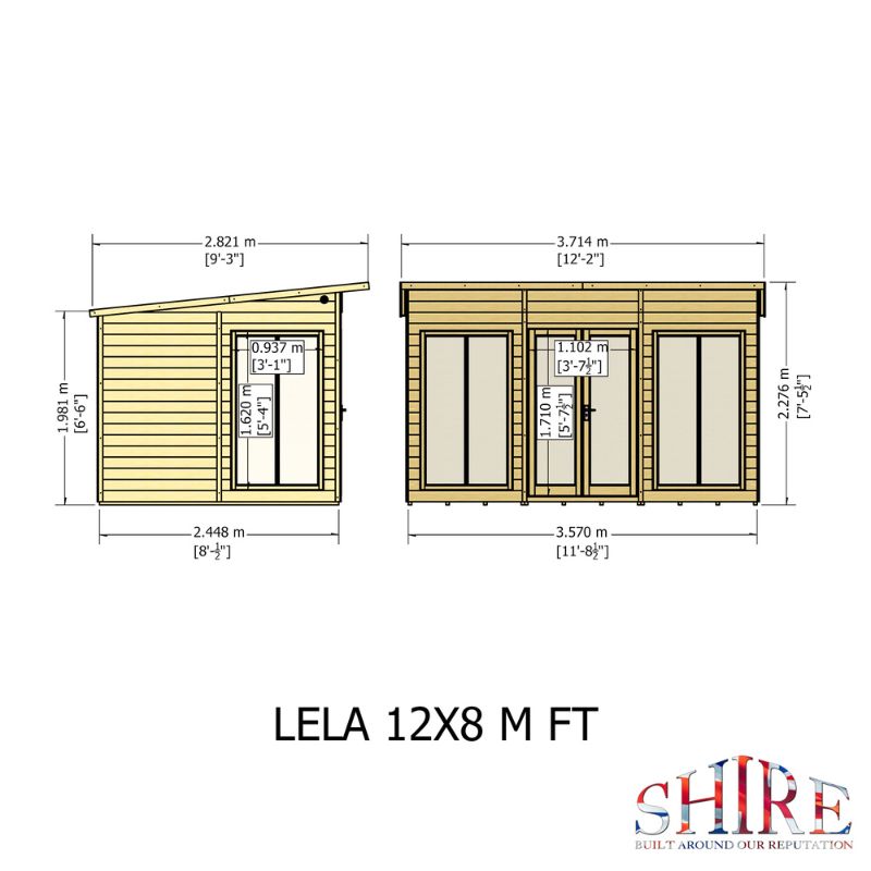 Shire Lela 12x8 Summerhouse
