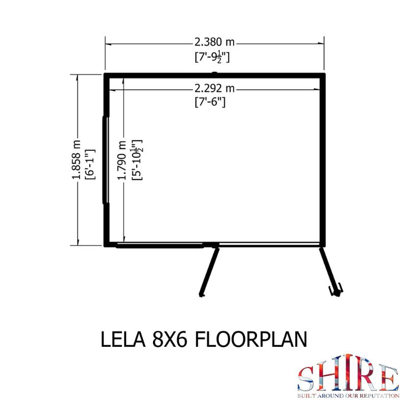 Shire Lela 8x6 Summerhouse