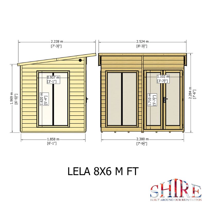 Shire Lela 8x6 Summerhouse