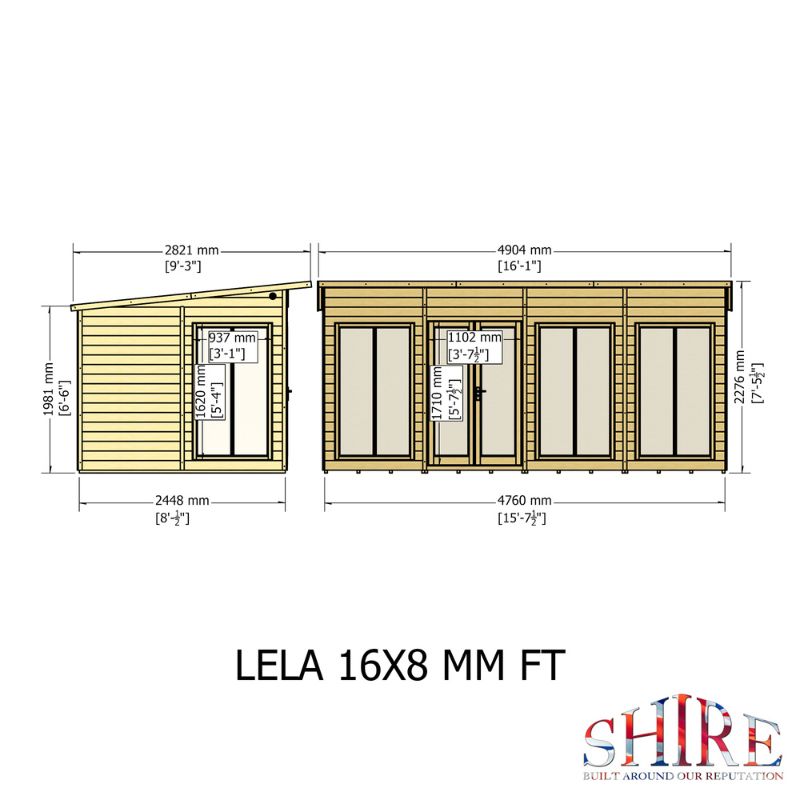 Shire Lela 16x8 Summerhouse