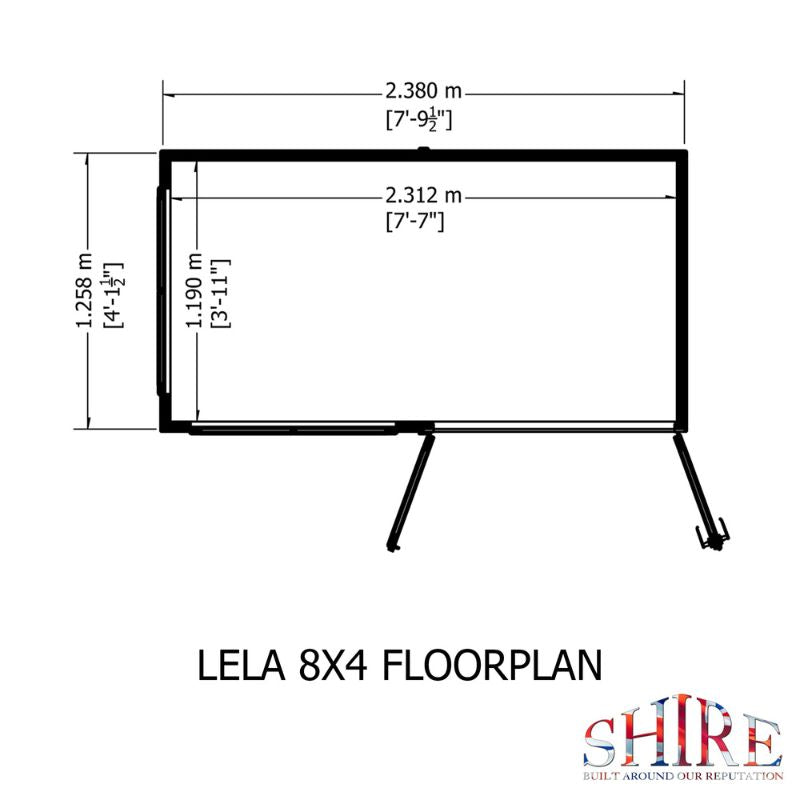 Shire Lela 8x4 Summerhouse