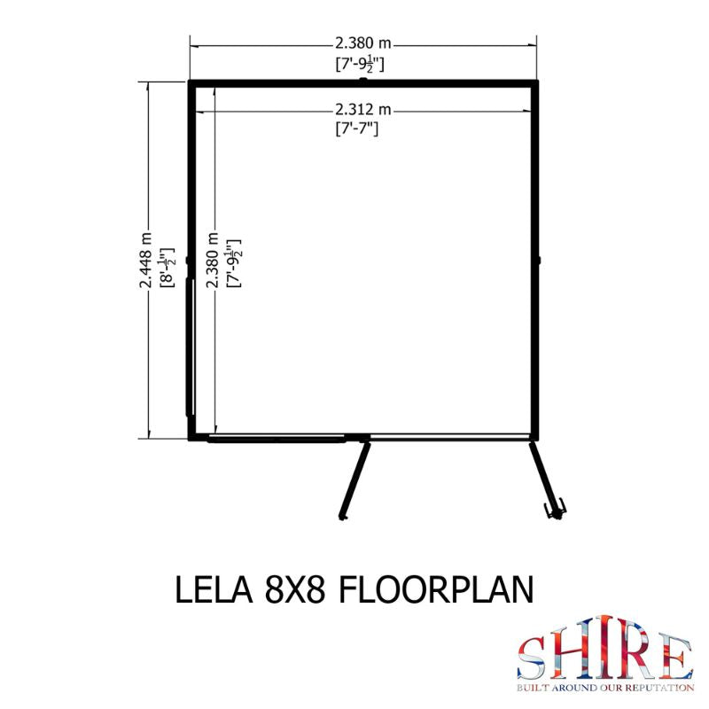 Shire Lela 8x8 Summerhouse