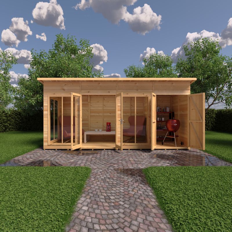Lela 16x6 including Storage Summerhouse