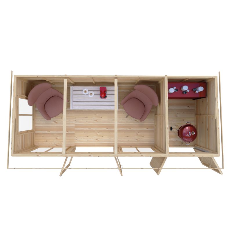 Lela 16x6 including Storage Summerhouse