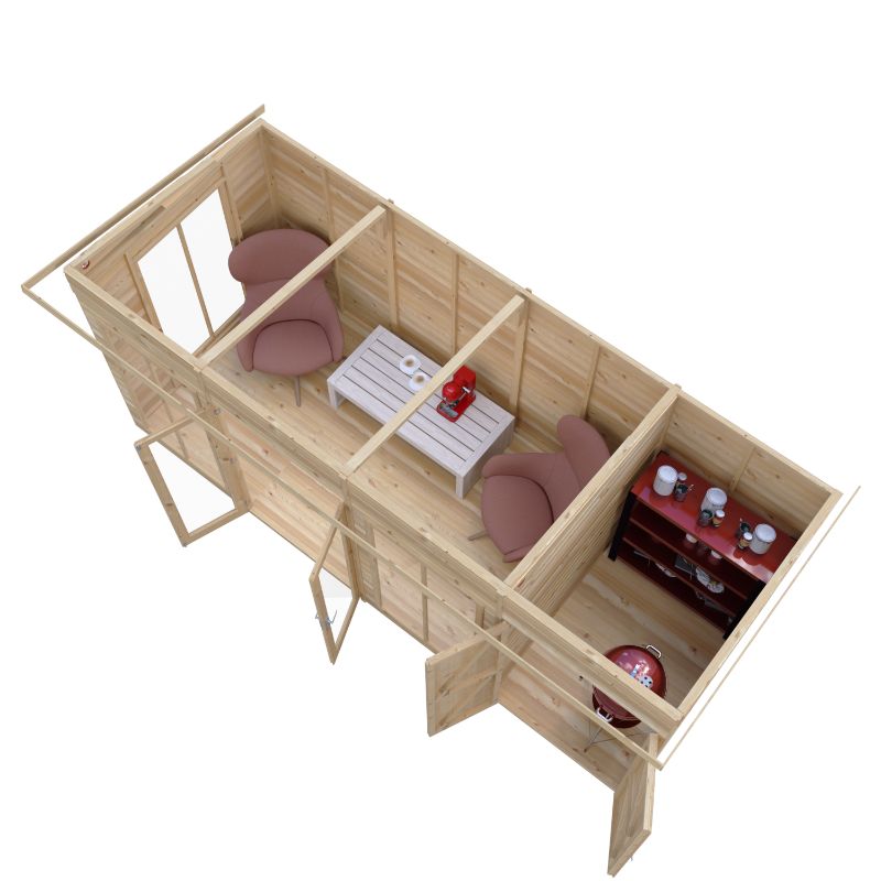Lela 16x6 including Storage Summerhouse