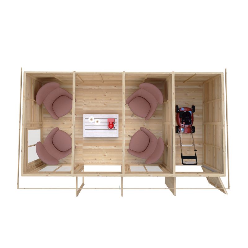 Lela 16x8 including Storage Summerhouse