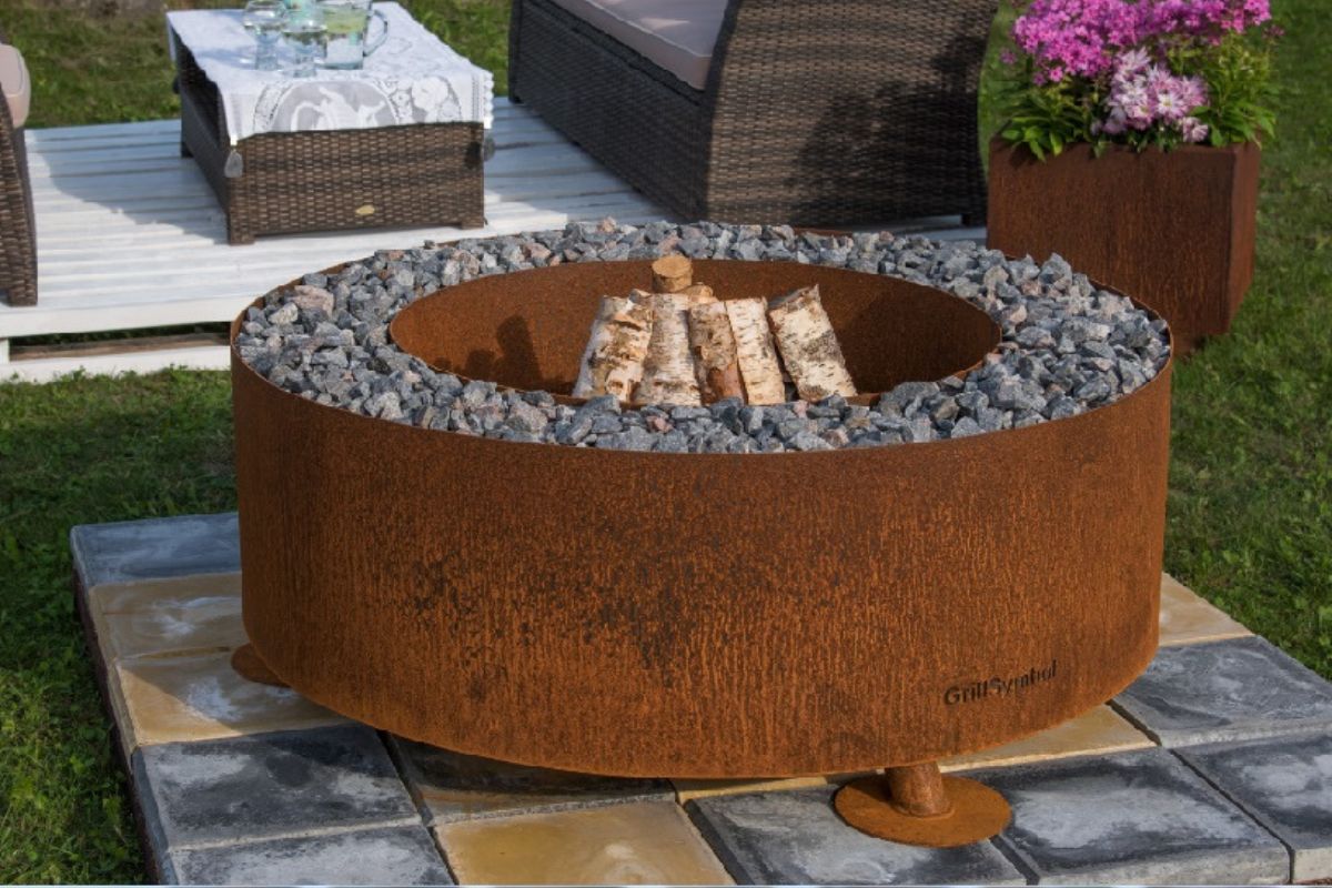 GrillSymbol Fire Pit Luna Copper, ø 119 cm