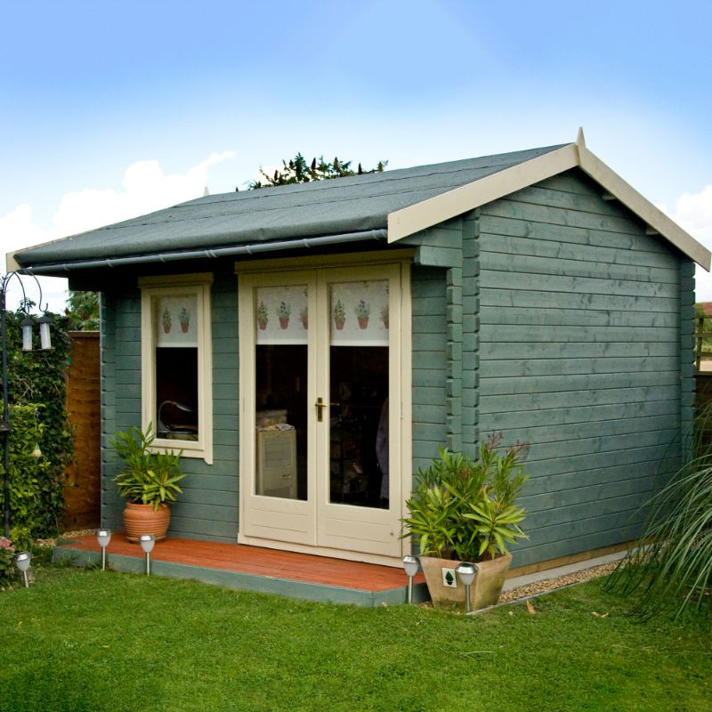 Shire Marlborough 12x10 28mm Log cabin