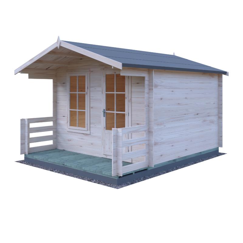Shire Maulen with Verandah 10x10 19mm Log cabin